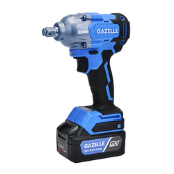 Gazelle GC2034 20V 1/2 In. Impact Wrench 488 Nm, 3-Speed, Brushless Motor, with 2 x 5.0Ah Li-Ion Batteries
