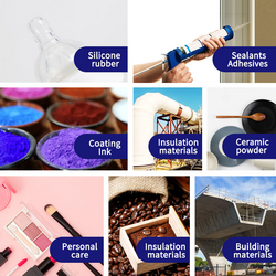 HIFULL HTV LSR Reinforcing Filler Nanoscale White Carbon Black Hydrophilic Silica (Pyrogenic Silicon Dioxide) Hydrophilic Powder