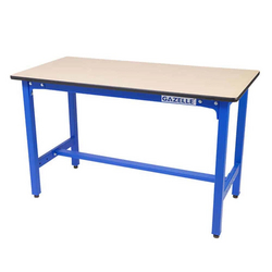 Gazelle G2601 47 In. Wood Top Workbench with Steel Frame, 100kg Load Capacity