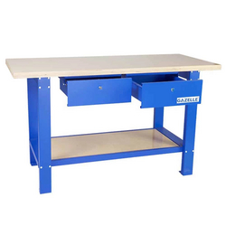 Gazelle G2604 59 In. Wood Top Workbench with Drawers, 150kg Load Capacity