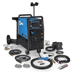 MILLER  Multimatic® 255 Multiprocess Welder w/ EZ-Latch™ Dual Cylinder Running Gear & TIG Kit - 208-575V
