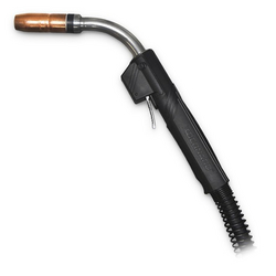  MILLER  Bernard™ BTB MIG Gun, B Small Curved Handle, 300A, 10 ft., Medium 45° Rotatable Neck, Centerfire™, .035" wire. Aluminum from ADEX INTL