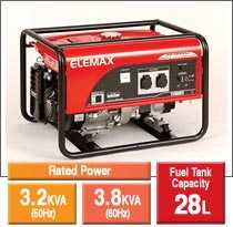 Elemax Honda SH4600EX Petrol Generator 4.0 KVA