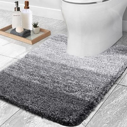OLANLY Luxury Toilet Rugs U-Shaped 24x20