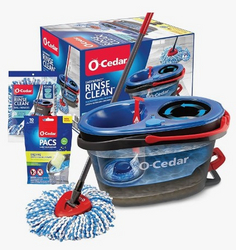 O-Cedar EasyWring RinseClean Microfiber Spin Mop & Bucket Floor Cleaning System with 1 Extra Refill with Citrus Pac (Variety Pack) from SKANDA INTERNATIONAL FZ LLE