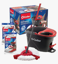 O-Cedar EasyWring Spin Mop & Bucket Floor Cleaning System + 2 EASYWRING Power Refills from SKANDA INTERNATIONAL FZ LLE