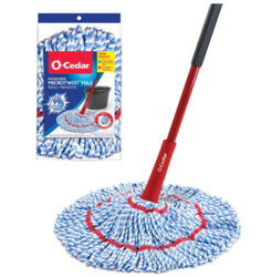 O-Cedar MicroTwist MAX Microfiber Twist Mop with 1 Extra Refill | Features Hands-Free Wringing | Extra Large 18-Inch Mop Head | Safe on All Floor Types from SKANDA INTERNATIONAL FZ LLE