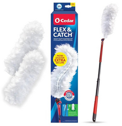 O-Cedar Flex & Catch Heavy Duty Dusting Kit with 3 Disposable Duster Refills | New & Improved Model | Extendable 3 Ft Handle with Stay-On Duster Hook | Traps 3X More Dust Than Feather Dusters from SKANDA INTERNATIONAL FZ LLE