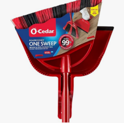 O-Cedar One Sweep Broom with Step-On Dustpan | Remove 99% with One Sweep | Lightweight Quiet Cleaning Tool | Ideal for Pet Owners from SKANDA INTERNATIONAL FZ LLE