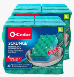 Multi-Use Scrunge Scrub Sponge 6 Count (Pack of 2) from SKANDA INTERNATIONAL FZ LLE