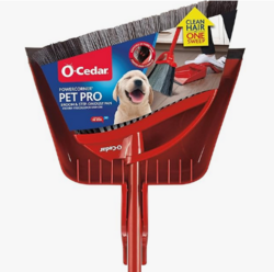 O-Cedar Pet Pro Broom with Step-On Dustpan | Remove 99% with One Sweep | DustPan Removes 3 Times More Pet Hair | Quiet Cleaning Tool for Cat and Dog Owners from SKANDA INTERNATIONAL FZ LLE