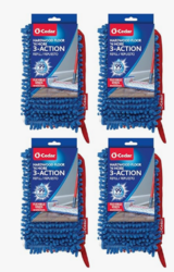 O-Cedar Dual Action Microfiber Flip Flop Mop Refill - 4pk from SKANDA INTERNATIONAL FZ LLE