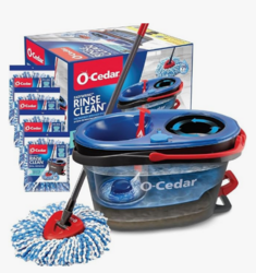 O-Cedar RinseClean Microfiber Spin Mop & Bucket Floor Cleaning System with 4 Extra Mop Head Replacements from SKANDA INTERNATIONAL FZ LLE