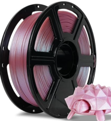 FLASHFORGE PLA Filament 1.75mm +/- 0.02mm Rose Quartz, Color Changeable 3D Printer Filament 1kg (2.2lbs), Chameleon 3D Printing Filament Changing Colors with Light, Perfectly Hide The Layer Line