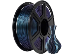 FLASHFORGE PLA Filament 1.75mm +/- 0.02mm Burnt Titanium, Color Changeable 3D Printer Filament 1kg (2.2lbs), Chameleon Changing Colors with Light, Perfectly Hide The Layer Line