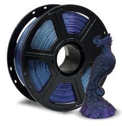 FLASHFORGE Rapid PLA Filament 1.75mm +/- 0.02mm Burnt Titanium & Nebula Purple Gradient from SKANDA INTERNATIONAL FZ LLE