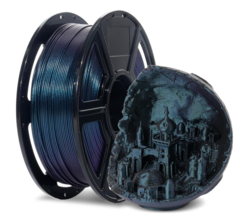 FLASHFORGE Rapid PLA Filament 1.75mm +/- 0.02mm Burnt Titanium, Max 500mm/s High Speed Printing, 3D Printer Filament 1kg(2.2lbs), Changing Colors with Light, Perfectly Hide The Layer Line from SKANDA INTERNATIONAL FZ LLE