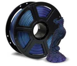 FLASHFORGE Rapid PLA Filament 1.75mm +/- 0.02mm Burnt Titanium & Nebula Purple Gradient, Max 500mm/s High Speed Printing, 3D Printer Filament 1kg(2.2lbs), Changing Colors with Light from SKANDA INTERNATIONAL FZ LLE