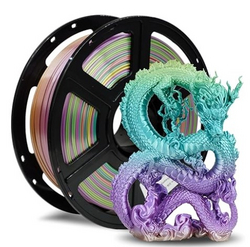  FLASHFORGE Silk PLA Filament 1.75mm, 3D Printer Filament 1kg (2.2lbs) Spool, Smooth and Silky Texture 3D Printing
