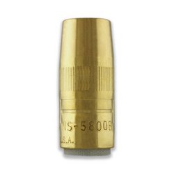 MILLER Centerfire™ Thread-On Nozzle (Small), 5/8" Bore, Flush Tip, Brass