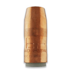 MILLER Bernard® Centerfire™ Nozzle, Large, 5/8" Bore, 1/4" Recess, Copper