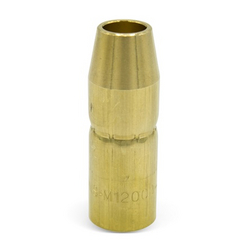 MILLER Standard Duty Thread-On Nozzle, 1/2" Orifice, Flush Tip, Brass