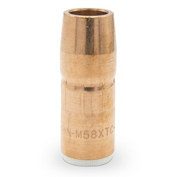 MILLER MDX™-250 Standard Duty Thread-On Nozzle, 5/8" Orifice, 1/8" Tip Extension, Copper