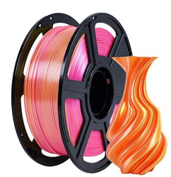  FLASHFORGE Silk Dual Color Filament, Pink and Yellow 2 in 1 Coextrusion Silk PLA Filament 1.75mm, 3D Printer from SKANDA INTERNATIONAL FZ LLE