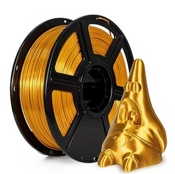 Flashforge 3D Printer Filament Silk PLA 1.75mm 1kg Spool-Dimensional Accuracy +/- 0.02mm (Gold) from SKANDA INTERNATIONAL FZ LLE