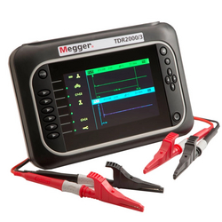Megger 1007-061 TDR2000/3 UK Advanced Dual Channel Time Domain Reflectometers, with 2 Pairs of Mini-Clip Test Leads