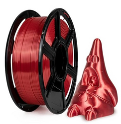 Flashforge 3D Printer Filament Silk PLA 1.75mm 1kg Spool-Dimensional Accuracy +/- 0.02mm (Red) from SKANDA INTERNATIONAL FZ LLE