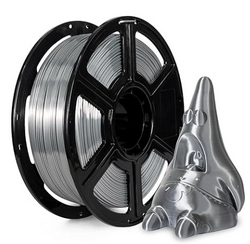 Flashforge 3D Printer Filament Silk PLA 1.75mm 1kg Spool-Dimensional Accuracy +/- 0.02mm (Silver) from SKANDA INTERNATIONAL FZ LLE