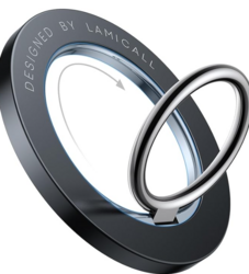 Lamicall Magnetic Phone Ring Holder for MagSafe, [Flexible 360° Rotation] Magnet Finger Ring Grip Stand Holder, Fit for iPhone 16 15 14 13 12, Pro, Pro Max, Plus, Mag Safe Accessories, Misty Black from SKANDA INTERNATIONAL FZ LLE