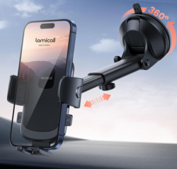 Lamicall Car Phone Holder - [Strongest Military-Grade Suction Cup] 360° Rotation Phone Holders for Your Car Quick Release Adjustable Car Phone Mount Dashboard for iPhone 17 16 Galaxy Smartphone Truck from SKANDA INTERNATIONAL FZ LLE