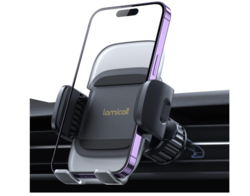 Lamicall Car Phone Holder Vent - Upgraded Spring Loaded Hook [Big Phone Friendly] Air Vent Cell Phone Holders for Your Car Mount Automobile Hands Free Cradle for iPhone 16 15 14 13 Pro Max Smartphone from SKANDA INTERNATIONAL FZ LLE