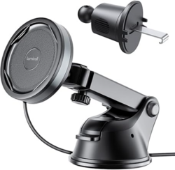 Lamicall All Lock Car Wndshield, Dashboard Suction Wireless Charging Phone Mount(USB-C), Need Work with All Lock Airbag Case (Not Included) for iPhone or All Lock Phone Snap Adaptor (Not Included) from SKANDA INTERNATIONAL FZ LLE