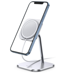 Lamicall Phone Stand for Apple 15W MagSafe Charger - [Charger Not Included] 360 Rotation Adjustable Aluminum Charging Holder Dock for Desk, Compatible with iPhone 17 16 15 14 Air, Pro, Pro Max, Plus from SKANDA INTERNATIONAL FZ LLE