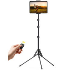 Lamicall Tablet Floor Tripod Stand - 64.9" Tablet Holder Mount with Adjustable Height for Stream/Watching with Bluetooth Remote, for iPad Pro 12.9, Mini, Air, iPhone and 4.7-13" Tablet and Cellphone from SKANDA INTERNATIONAL FZ LLE