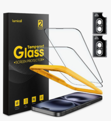 Lamicall 2+2 for iPhone 16 Pro Screen Protector with Camera Lens Protector from SKANDA INTERNATIONAL FZ LLE