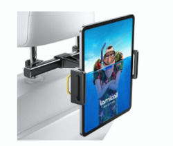 Lamicall Car Tablet Headrest Holder - Car Back Seat Headrest Tablet Mount Stand for Kids, Road Trip Essentials, Compatible with 2024 iPad Pro 11/13", Air Mini, Galaxy Tab, 4.7-13" Devices, Black from SKANDA INTERNATIONAL FZ LLE