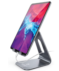 Lamicall Tablet Stand, Tablet Holder for Desk - Multi-Angle Adjustable Tablet Desktop Dock Cradle, Compatible with iPad Pro 11, 12.9, Air, Mini, Fire HD, Galaxy Tab, and Other 4-13" Tablets, Gray from SKANDA INTERNATIONAL FZ LLE