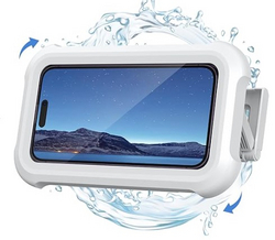 Lamicall Shower Phone Holder Waterproof - 480° Rotatable Retractable Adjustable Shower iPhone Case Holder, Bathroom Wall Phone Mount Stand Water Proof Anti Fog Case, Accessories for 4-7" Cellphones from SKANDA INTERNATIONAL FZ LLE