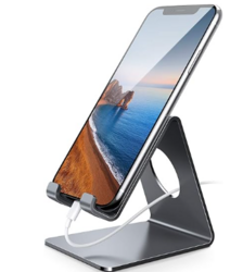 Lamicall Cell Phone Stand, Phone Dock : Cradle, Holder, Stand, Compatible with Phone 12 Mini 11 Pro Xs Xs Max Xr X 8 7 6 6s Plus 5 5s 5c All Android Smartphone Charging, Accessories Desk - Gray from SKANDA INTERNATIONAL FZ LLE