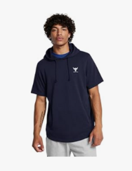 Under Armour Men's Project Rock Payoff Short Sleeve Terry Hoodie
