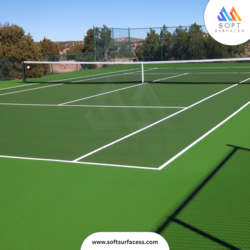 Acrylic Sports Court Surfacing – 3/6/8 Layers for Tennis, Basketball & Multipurpose Courts