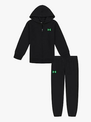 Under Armour boys Long Sleeve Logo Hoodie & Joggers Set