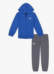 Under Armour boys Long Sleeve Logo Hoodie & Joggers Set