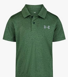  Under Armour Boys' Short Sleeve Ua Match Polo Collared Shirt, Chest Logo, Soft & Comfortable