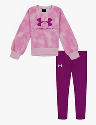 Under Armour girls Hoodie Set, Bottoms & Hoodie, Lightweight & Relaxed Fit