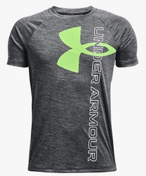 Under Armour Boys' Tech Split Logo Hybrid Short-Sleeve T-Shirt from SKANDA INTERNATIONAL FZ LLE